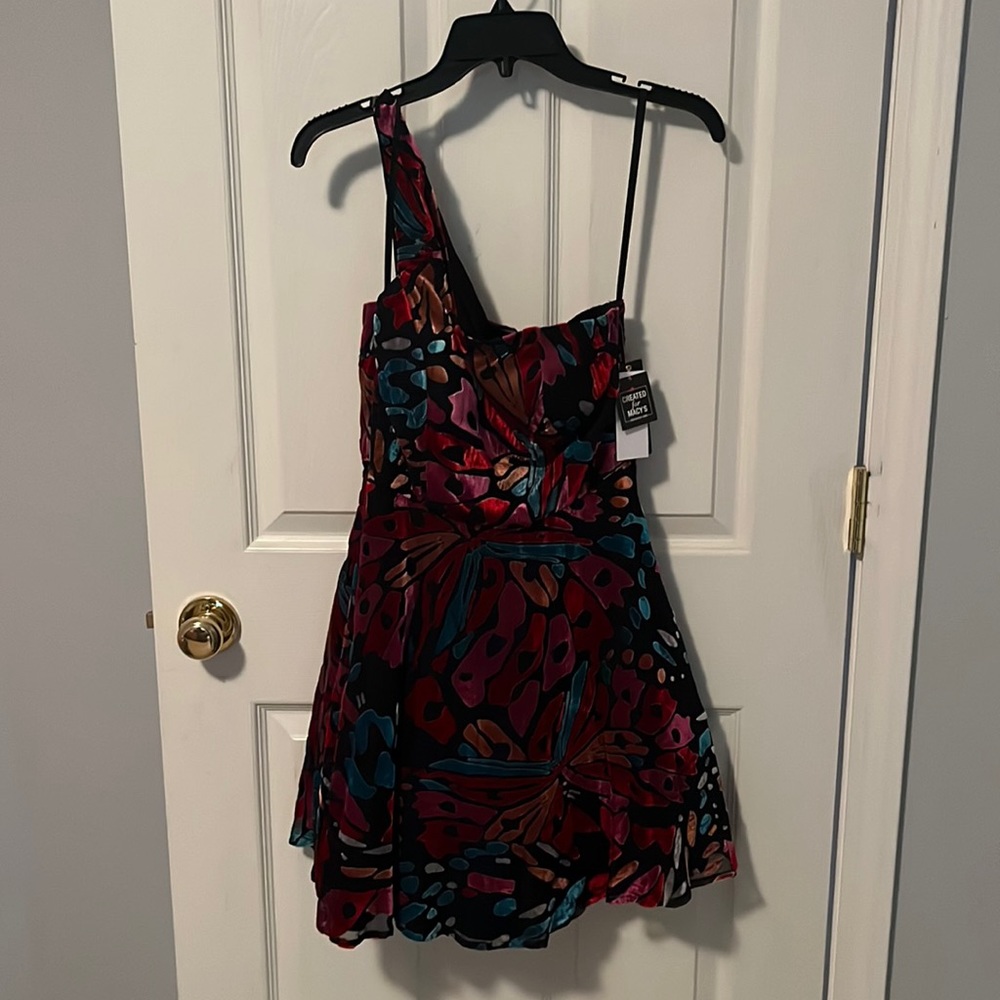 Butterfly print! homecoming/ formal dress! size 3! brand new with tags! so cute!